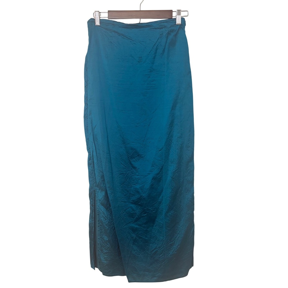 Free People Teal Maxi Skirt